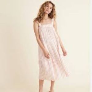 Marine Layer Corinne Square Neck Midi Dress
